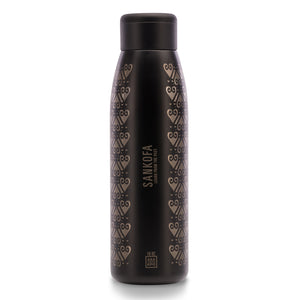 
                  
                    Load image into Gallery viewer, Sankofa inspired Black is Beautiful 18 oz. Copper-Lined Bottle
                  
                