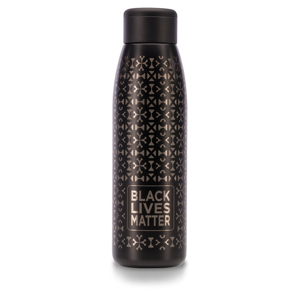 
                  
                    Load image into Gallery viewer, Unity in Diversity 18 oz. Copper-Lined Bottle in Black - BLM
                  
                
