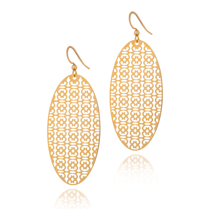 Endurance Oval Drop Earrings