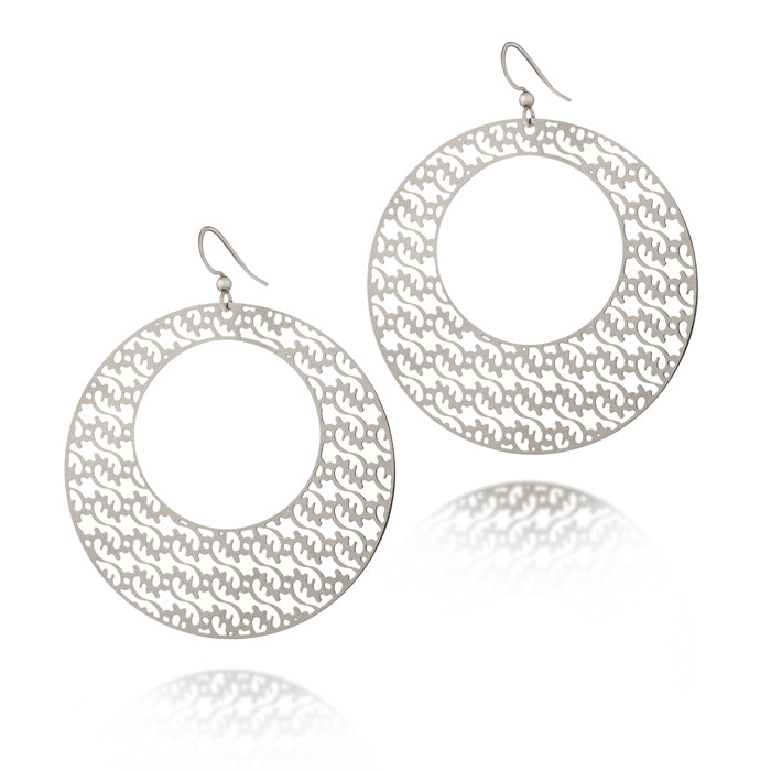 
                  
                    Load image into Gallery viewer, Only God Round Hoop Drop Earrings
                  
                