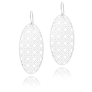 
                  
                    Load image into Gallery viewer, God&amp;#39;s Presence Oval Drop Earrings
                  
                