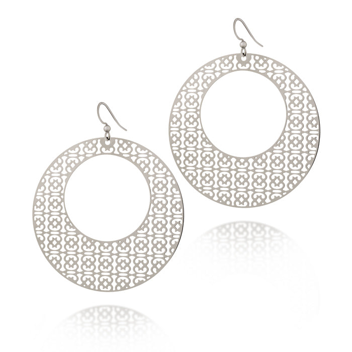 Endurance Round Hoop Drop Earrings