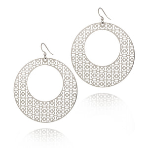 
                  
                    Load image into Gallery viewer, Endurance Round Hoop Drop Earrings
                  
                