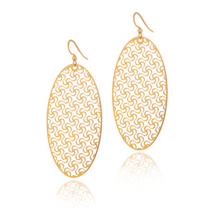 
                  
                    Load image into Gallery viewer, Loyalty Oval Drop Earrings
                  
                