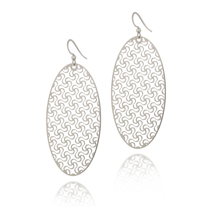 Loyalty Oval Drop Earrings