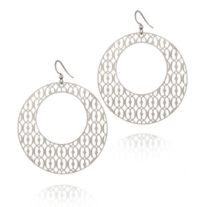 
                  
                    Load image into Gallery viewer, Hope Round Hoop Drop Earrings
                  
                
