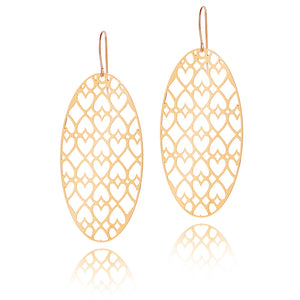 
                  
                    Load image into Gallery viewer, Patience Oval Drop Earrings
                  
                