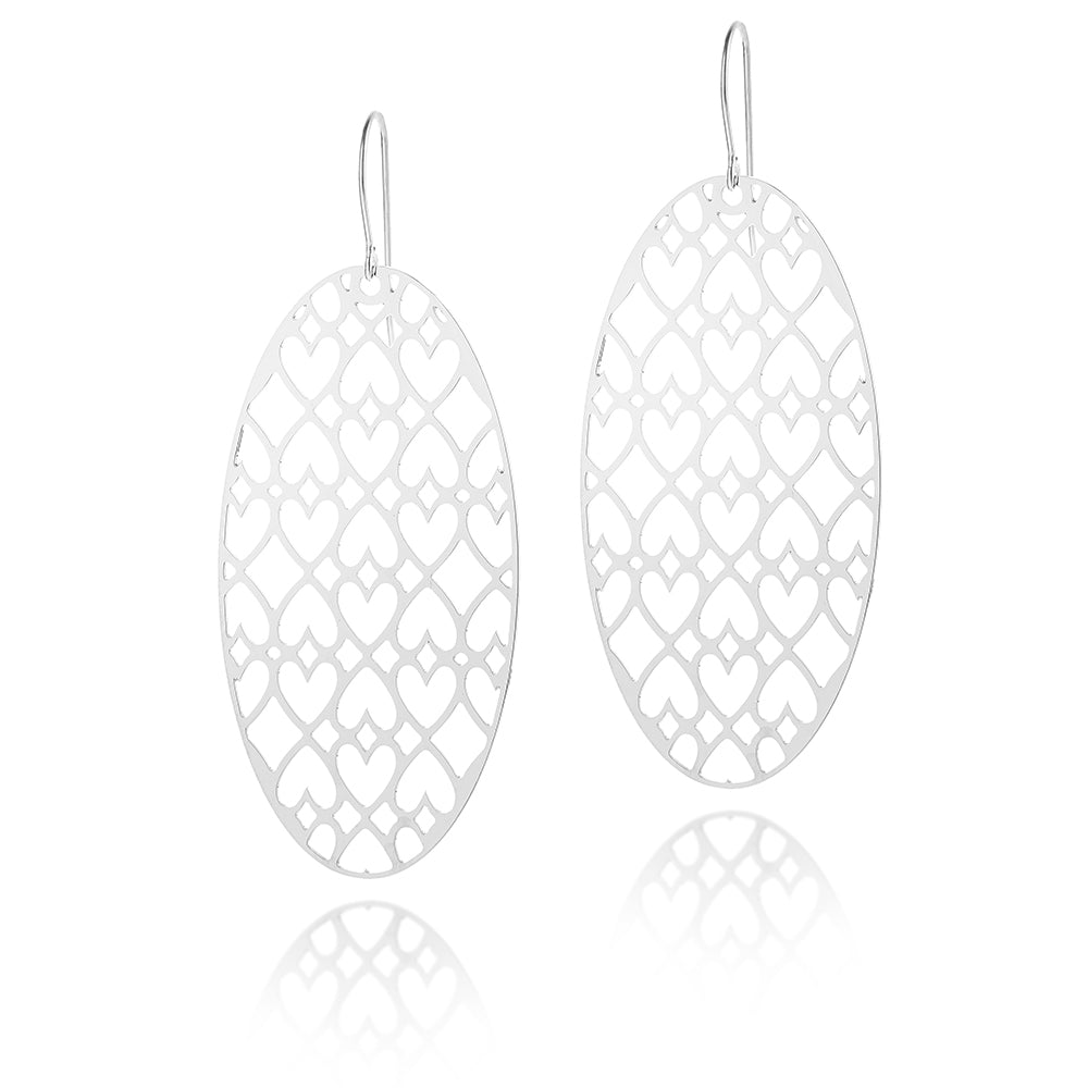 Patience Oval Drop Earrings