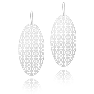 
                  
                    Load image into Gallery viewer, Toughness Oval Drop Earrings
                  
                