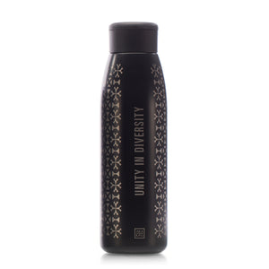 
                  
                    Load image into Gallery viewer, Unity in Diversity 18 oz. Copper-Lined Bottle in Black
                  
                