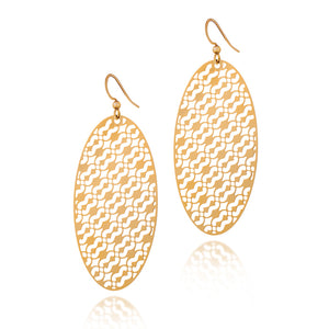 
                  
                    Load image into Gallery viewer, Unity Oval Drop Earrings
                  
                