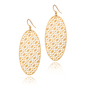
                  
                    Load image into Gallery viewer, Unity Oval Drop Earrings
                  
                