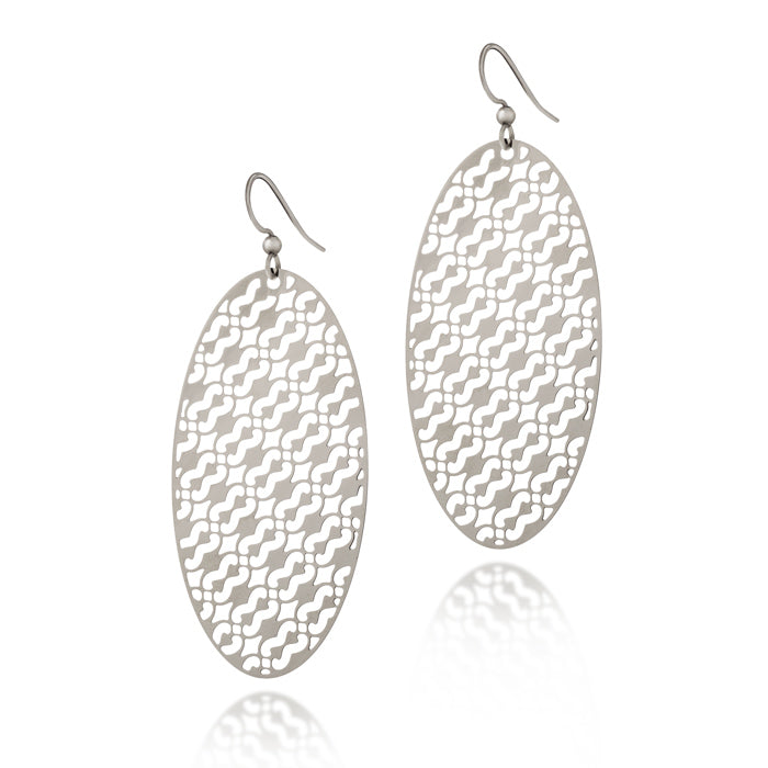 
                  
                    Load image into Gallery viewer, Unity Oval Drop Earrings
                  
                